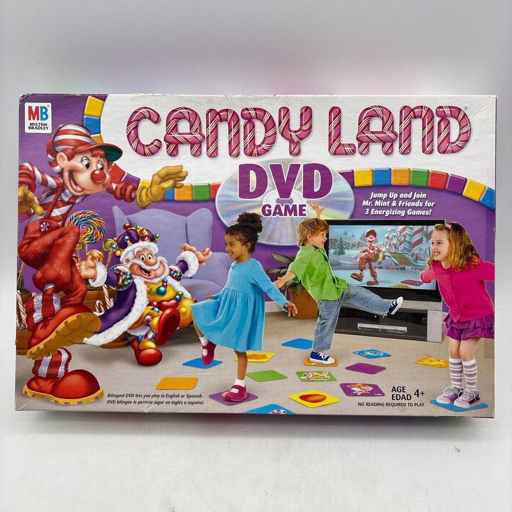 Candy Land DVD COMPLETE Milton Bradley 2005 Kids Children's Classic Board Game